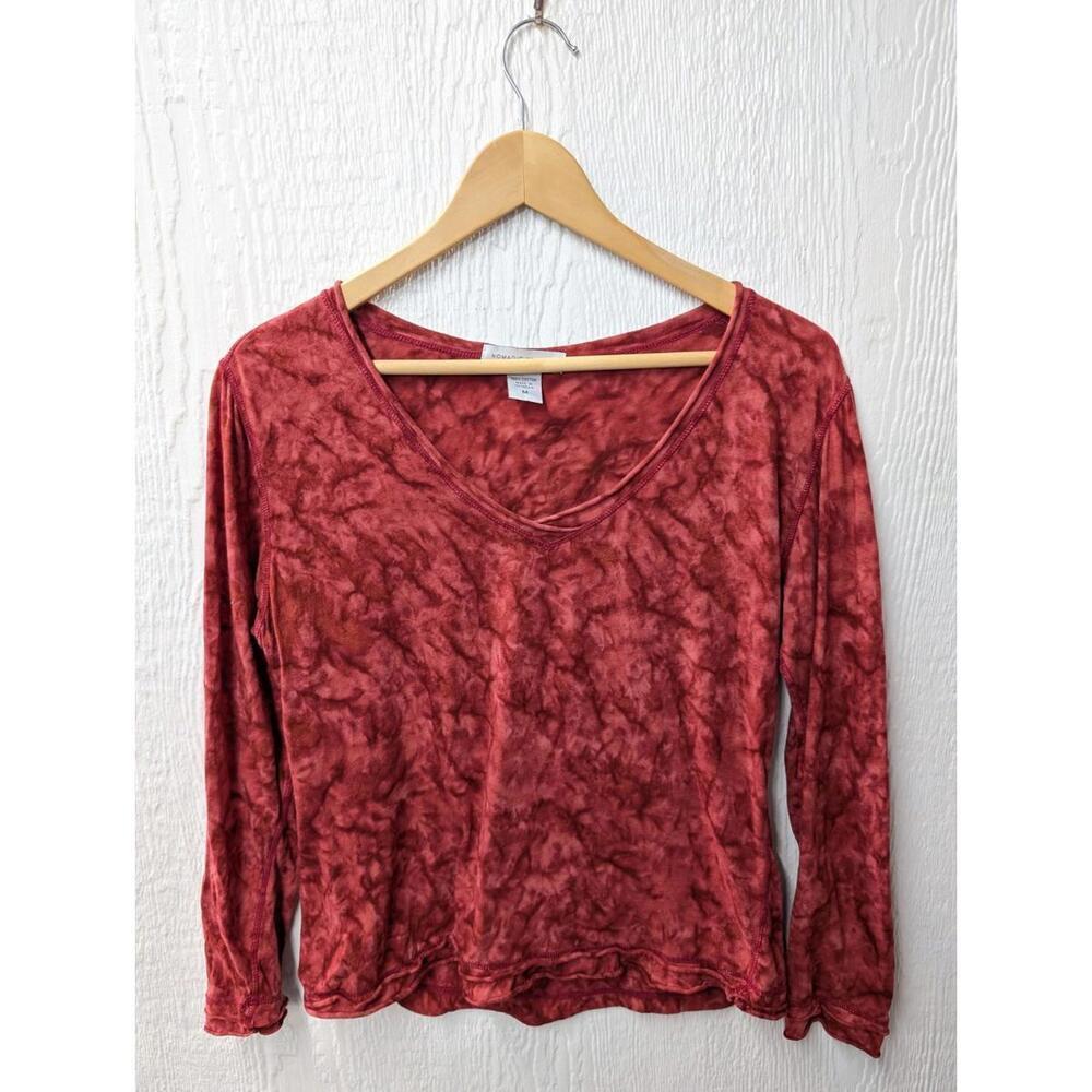 Nomadic Traders 100% Cotton Tie Dye Artsy Lagenlook Top Shirt Size Medium